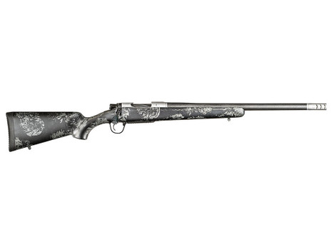 Christensen Arms 8010660000 Ridgeline FFT 375 H&H 3+1 24" Carbon Fiber Threaded Barrel, Stainless Steel Drilled & Tapped Receiver, Carbon w/Gray Accents Sporter FFT Carbon Fiber Stock