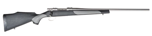 Weatherby  Vanguard Weatherguard Full Size 270 Win 5+1 24" Satin Threaded Barrel, Satin Stainless Steel Drilled & Tapped Receiver, Black/Gray Weatherguard Stock                                        