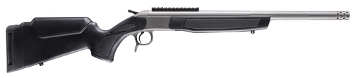 CVA CR4444S Scout Takedown 44 Mag 1rd 20" Stainless Fluted Threaded Barrel, Stainless Steel Receiver w/Picatinny Rail, Adj Comb & LOP Black Synthetic Stock                                             