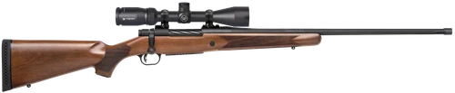 Mossberg 28238 Patriot w/Optic Full Size 450 Bushmaster 4+1 20" Matte Blued Threaded Barrel, Matte Blued Drilled & Tapped Receiver, Walnut Fixed Stock, Vortex Crossfire II 3-9x40mm Scope, Right Hand  