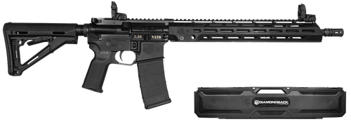 Diamondback DB1889K001 DB15 Knight's Armament 5.56 NATO 30+1 16" Phosphate Chrome Lined Threaded Barrel, Black Anodized Picatinny Rail Aluminum Receiver, Magpul CTR Synthetic Stock, Magpul MOE K2 Grip