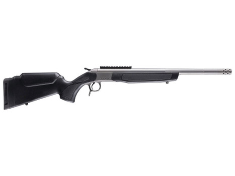 CVA CR4441S Scout Takedown 400 Legend 1rd 22" Stainless Fluted Threaded Barrel, Stainless Steel Receiver w/Picatinny Rail, Adj Comb & LOP Black Synthetic Stock