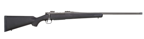 Mossberg 28259 Patriot  Full Size 450 Bushmaster 4+1 20" Stainless Cerakote Fluted Threaded Barrel, Drilled & Tapped Stainless Cerakote Receiver, Black Fixed Synthetic Stock                           