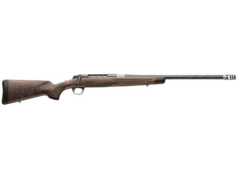 Browning 036090282 X-Bolt 2 Medallion 6.5 Creedmoor 4+1 22" Carbon Fiber Wrapped Threaded Barrel, Matte Blued Drilled & Tapped Steel Receiver, Fixed Grade V/VI Walnut Stock, Recoil Hawg Muzzle Brake