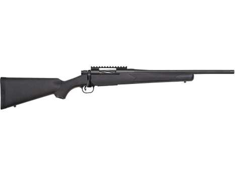Mossberg 28231 Patriot Carbine 450 Bushmaster 5+1 18" Matte Blued Threaded Bull Barrel, Matte Blued Picatinny Rail Receiver, Black Fixed Synthetic Stock