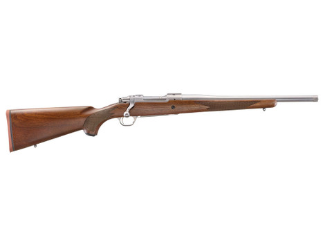 Ruger 67106 Hawkeye Hunter 243 Win 4+1 16.60" Satin Threaded Barrel, Satin Stainless Steel Receiver w/Integral Scope Mount, American Walnut Fixed Stock, Right Hand