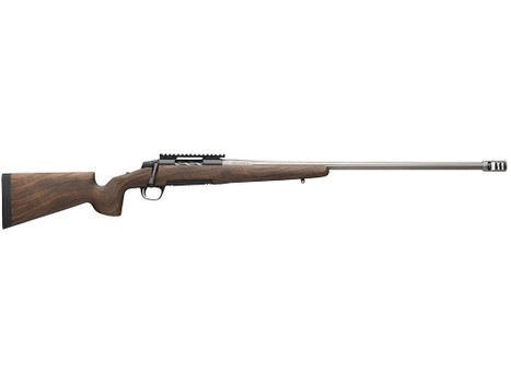 Browning 036077294 X-Bolt 2 Long Range 6.5 PRC 3+1 26" Matte Gray Fluted Threaded Sporter Barrel, Matte Blued Picatinny Rail Stainless Steel Receiver, McMillan Game Scout Wood Finish Composite Stock