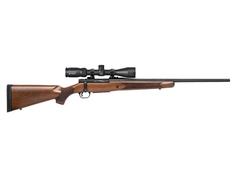 Mossberg 28213 Patriot Full Size 400 Legend 4+1 20" Matte Blued Fluted Threaded Barrel, Drilled & Tapped Matte Blued Stainless Steel Receiver, Walnut Fixed Wood Stock 3-9x40mm Duplex, Right Hand