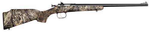 Crickett KSA2284 Youth  22 WMR 1rd 16.12" Blued Barrel/Receiver, Fixed Front/Adjustable Rear Peep Sights, Mossy Oak Break-Up Synthetic Stock w/11.5" LOP, Rebounding Firing Pin Safety                  
