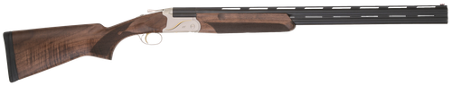 TriStar 33140 Trinity II LT Full Size 12 Gauge Break Open 3" 2rd 28" Black Over/Under Vent Rib Barrel, Engraved Silver Aluminum Receiver, Fixed Turkish Walnut Stock, Right Hand                        
