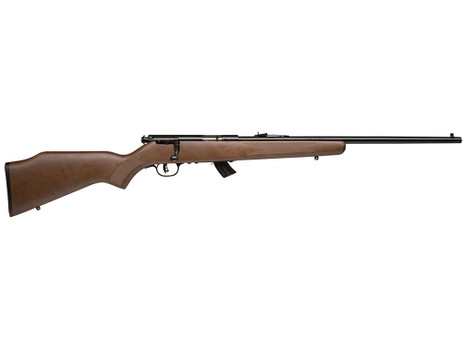 Savage Arms 20700 Mark II G Full Size 22 LR 10+1 21" Matte Black Sporter Barrel, Matte Black Drilled & Tapped Carbon Steel Receiver, Satin Brown Fixed Wood Stock, Right Hand