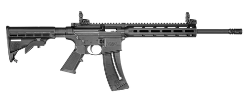 Smith & Wesson 10208 M&P15 Sport 22 LR 25+1 16.50" Matte Black Carbon Steel Barrel & Picatinny Rail Aluminum Receiver, 10" Magpul M-LOK Handguard, 6 Position CAR Black Synthetic Stock, Black Polymer G