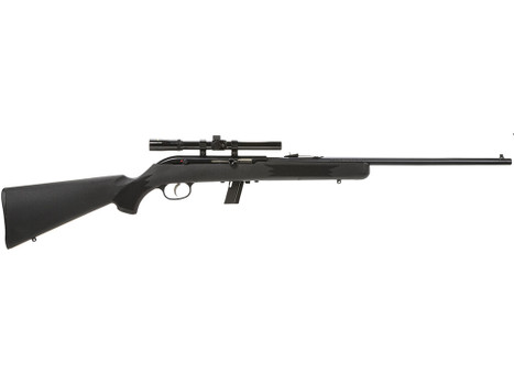 Savage Arms 40000 64 FXP Full Size 22 LR 10+1 21" Matte Black Sporter Barrel, Matte Black Grooved Carbon Steel Receiver, Matte Black Fixed Synthetic Stock, 4x15mm Scope, Right Hand