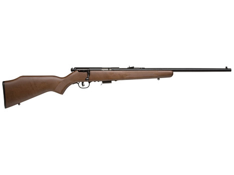 Savage Arms 90700 93 G Full Size 22 WMR 5+1 21" Matte Black Sporter Barrel, Matte Black Drilled & Tapped Carbon Steel Receiver, Satin Hardwood Fixed Stock, Right Hand