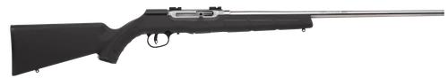 Savage Arms 47216 A22 FSS Full Size 22 LR 10+1 22" Matte Sporter Barrel, Matte Drilled & Tapped Stainless Steel Receiver, Matte Black Fixed Synthetic Stock, Right Hand                                 