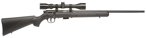 Savage Arms 96209 93R17 FXP w/Optic Full Size 17 HMR 5+1 21" Matte Black Button Rifled Barrel, Matte Black Drilled & Tapped Carbon Steel Receiver, Matte Black Fixed Synthetic Stock, 3-9x40mm Duplex Sc
