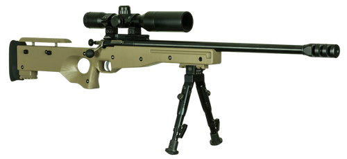 Crickett KSA2152 CPR Complete Package Youth 22 LR 1rd 16.12" Threaded Bull Barrel w/Muzzle Brake, Adjustable Cheek Comb FDE Synthetic Stock, 10 3/8"-11 1/8" LOP, Integrated Buttstock & Forend Crickett
