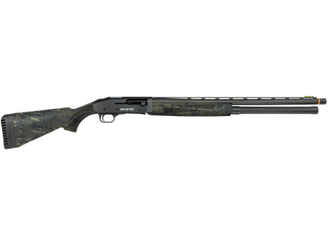 Mossberg 85166 940 Pro 12 Gauge 9+1 3" 24", Tungsten Gray Optic Cut Rec, Black Multicam Synthetic Furniture, Adj. Shim Stock, Gold Oversized Controls, HiViz Fiber Optic Sight, Ext. Chokes