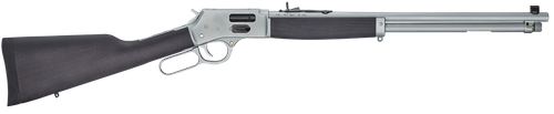Henry H012GAW Big Boy All Weather Side Gate Full Size 44 Mag 10+1 20" Hard Chrome Plated Steel Barrel, Satin Hard Chrome Steel Receiver, Stained Hardwood Wood Stock Right Hand                         