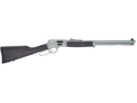 Henry H012GAW Big Boy All Weather Side Gate Full Size 44 Mag 10+1 20" Hard Chrome Plated Steel Barrel, Satin Hard Chrome Steel Receiver, Stained Hardwood Wood Stock Right Hand