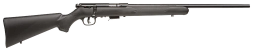 Savage Arms 96709 93R17 F Full Size 17 HMR 5+1 21" Matte Black Button Rifled Barrel, Matte Black Drilled & Tapped Carbon Steel Receiver, Matte Black Fixed Synthetic Stock, Right Hand                  
