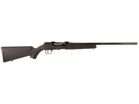 Savage Arms 47007 A Series Magnum Full Size 17 HMR 10+1 22" High Luster Heavy Barrel, High Luster Drilled & Tapped Carbon Steel Receiver, Matte Black Fixed Synthetic Stock, Right Hand