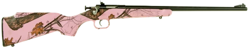 Crickett KSA2161 Youth  22 LR 1rd 16.12" Blued Single Shot Barrel, Blued Stainless Steel Receiver, Mossy Oak Pink Blaze Fixed Synthetic Stock, Right Hand                                               