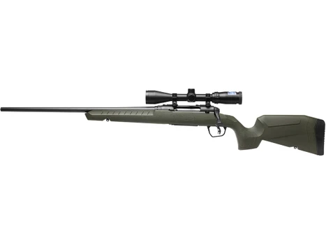 Savage Arms 32186 Axis 2 XP Combo Full Size 7mm-08 Rem 4+1 22" Black Sporter Barrel, Black Carbon Steel Receiver Drilled & Tapped, OD Green Fixed Synthetic Stock, Weaver 3-9x40mm Scope, Left Hand