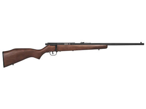 Savage Arms 17000 Mark I G Full Size 22 Long/22 Short/22 LR 1rd 21" Matte Black Carbon Steel Barrel, Matte Black Drilled & Tapped Carbon Steel Receiver, Satin Hardwood Fixed Stock, Right Hand
