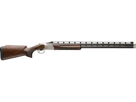 Browning 0183244002 Citori 825 Trap 12 Gauge Break Open 2.75" 2rd 32" Polished Blued Over/Under Vent Rib Barrel, Silver Nitride Stainless Steel Receiver, Monte Carlo Comb Gloss Black Walnut Stock