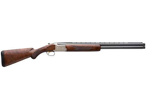 Browning 018163305 Citori Feather Lightning 12 Gauge 3" 2rd 26" Blued Steel Barrels, Satin Nickel Finished Engraved Alloy Receiver, American Black Walnut Stock With Lightening Style Grip