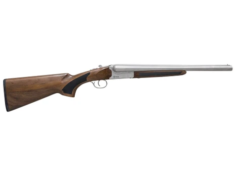 Citadel CITSBS1218NKL Coach 12 Gauge 3" 2rd 18.50" Nickel Barrel/Rec, Fixed Walnut Stock