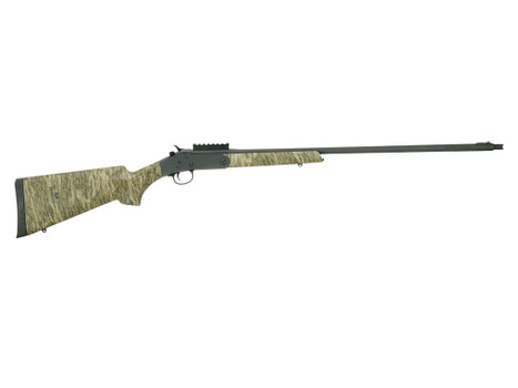 Stevens 19618 301 Turkey Full Size 20 Gauge Break Open 3" 1rd 26" Matte Black Steel Barrel, Picatinny Rail Carbon Steel Receiver, Sporter Mossy Oak Bottomland Synthetic Stock, Ambidextrous