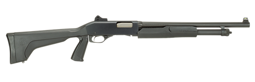 Stevens 19495 320 Security Full Size 12 Gauge Pump 3" 5+1 18.50" Matte Black Carbon Steel Barrel, Matte Black Aluminum Receiver, Fixed w/Pistol Grip Matte Black Synthetic Stock, Ambidextrous          