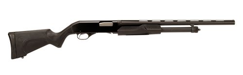Stevens 22437 320 Field Compact 20 Gauge Pump 3" 5+1 22" Matte Black Vent Rib Barrel, Matte Black Aluminum Receiver, Fixed Matte Black Synthetic Stock, Ambidextrous                                    