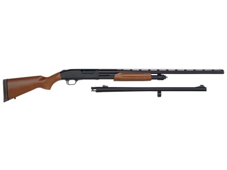 Mossberg 68224 835 Ulti-Mag Combo 12 Gauge 5+1 3.5" 28" Vent Rib/24" Slugster Barrel, Blued Steel Receiver, Dual Extractors, Fixed Wood Stock, Accu-Mag Chokes