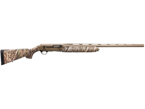 Browning 011428204 Silver Field 12 Gauge 3.5" 4+1 28" Barrel, Flat Dark Earth Cerakote Finish, Mossy Oak Shadow Grass Habitat Synthetic Stock