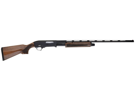 TriStar 23143 Cobra III Compact 410 Gauge Pump 3" 5+1 24" Black Vent Rib Barrel, Black Steel Receiver, Fixed Walnut Stock, Beretta/Benelli Choke Tubes, Right Hand