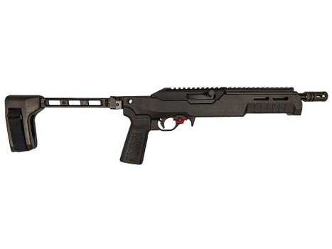 Franklin Armory 0230000BLK F22 22 LR 10+1 8" Black Threaded Barrel, Black Aluminum Receiver w/Picatinny Rail, SB Tactical 1913 Brace