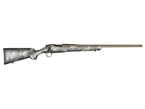 Christensen Arms 8010107500 Mesa FFT 6.5 PRC 4+1 20" Threaded Barrel, Burnt Bronze Cerakote, Green with Black/Tan Webbing Stock