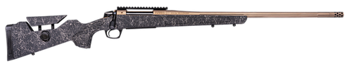 CVA CR3961F Cascade Long Range Hunter Full Size 300 Win Mag 24" Smoked Bronze Cerakote Steel Threaded Barrel, Black w/Smoked Bronze Web Synthetic Stock                                                 