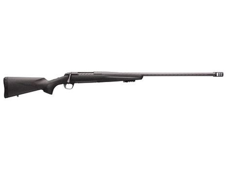 Browning 035543299 X-Bolt Pro Long Range 6.8 Western 3+1 26" Skip Fluted Heavy Barrel, Recoil Hawg Muzzle Brake, Spiral Fluted Bolt, Carbon Gray Elite Cerakote, Natural Carbon Fiber Stock