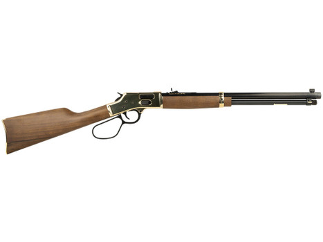 Henry H006GMLL Side Gate 357 Mag/38 Special 10+1 20" Blued Octagon Barrel, Polished Brass Rec, American Walnut Stock, Adj. Sight, Large Loop Lever
