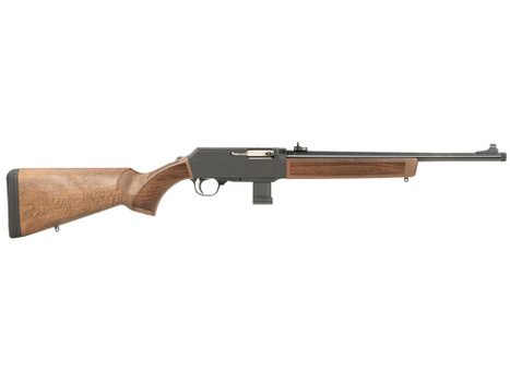 Henry H027H9G Homesteader w/Glock Mag Well Adapter 9mm Luger 10+1 16.37" Blued Steel Threaded Barrel, Black Anodized Aluminum Drilled & Tapped Receiver, Fixed American Walnut Wood, Ambidextrous
