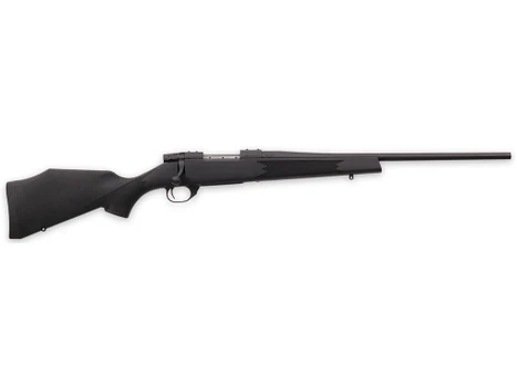 Weatherby VYT243NR0T Vanguard Synthetic Compact 243 Win 4+1 20" Matte Blued #1 Threaded Barrel, Matte Blued Drilled & Tapped Steel Receiver, Black Adjustable Synthetic Stock