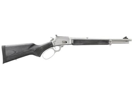 Marlin 1894 Trapper Full Size 44 Special/44 Rem Mag 8+1/9+1 16.10" Satin Threaded Barrel, Satin Stainless Steel Receiver, Fixed Black Laminate Stock