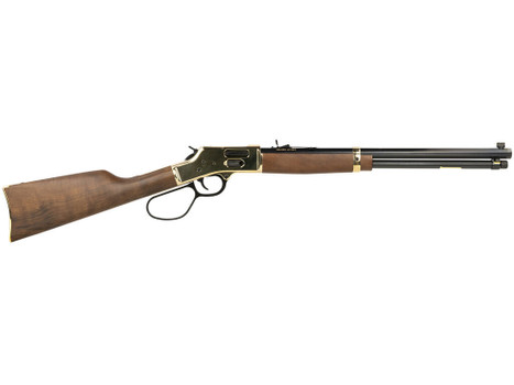 Henry H006GCL Side Gate 45 Colt (LC) 10+1 20" Blued Octagon Barrel, Polished Brass Rec, American Walnut Stock, Adj. Sight, Large Loop Lever