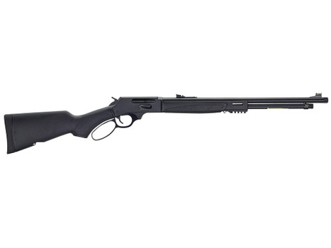 Henry H009X-360BH X Model Full Size 360 Buckhammer 5+1 21.37" Blued Steel Barrel, Blued Drilled & Tapped Stainless Steel Receiver, Fixed Black Synthetic Stock, Right Hand