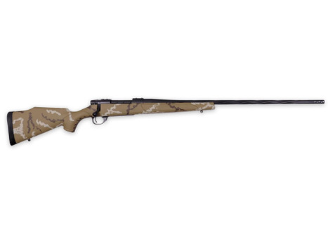 Weatherby VHH300NR6B Vanguard Outfitter Full Size 300 Win Mag 3+1 26" Black Cerakote #2 Fluted/Threaded Barrel & Drilled & Tapped Steel Receiver. Tan w/Brown & White Sponge Monte Carlo Synthetic Stock