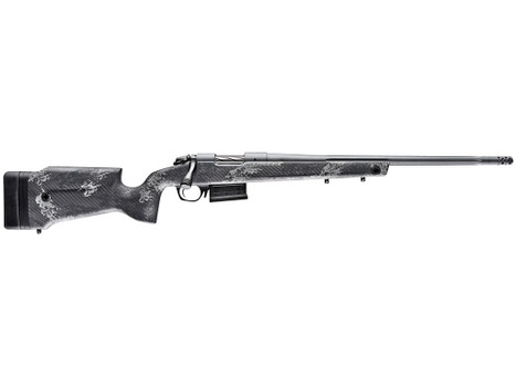 Bergara Rifles B14LM751 B-14 Crest 300 Win Mag 5+1 22" Fluted/Threaded, Sniper Gray Cerakote Barrel/Rec, Monte Carlo Carbon Fiber Stock with Black & Gray Splatter, Omni Muzzle Brake